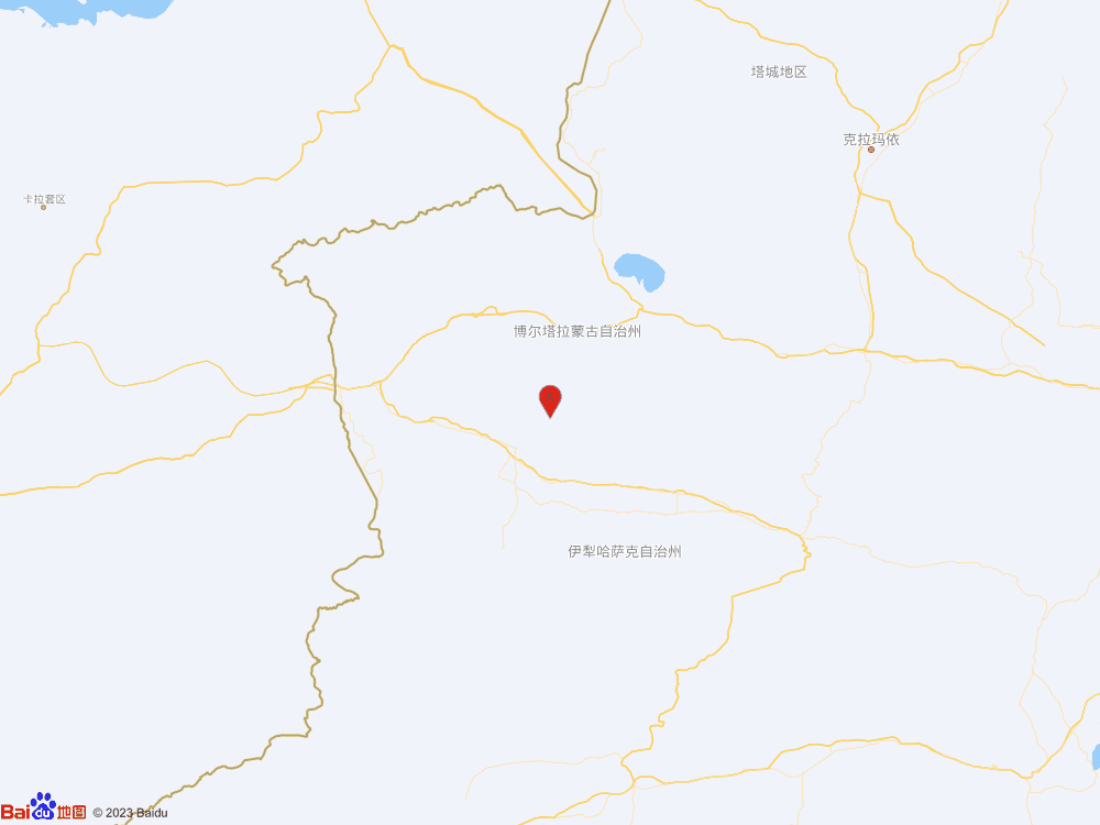 新疆伊犁州尼勒克縣（北緯44.03度，東經82.21度）發生3.3級地震