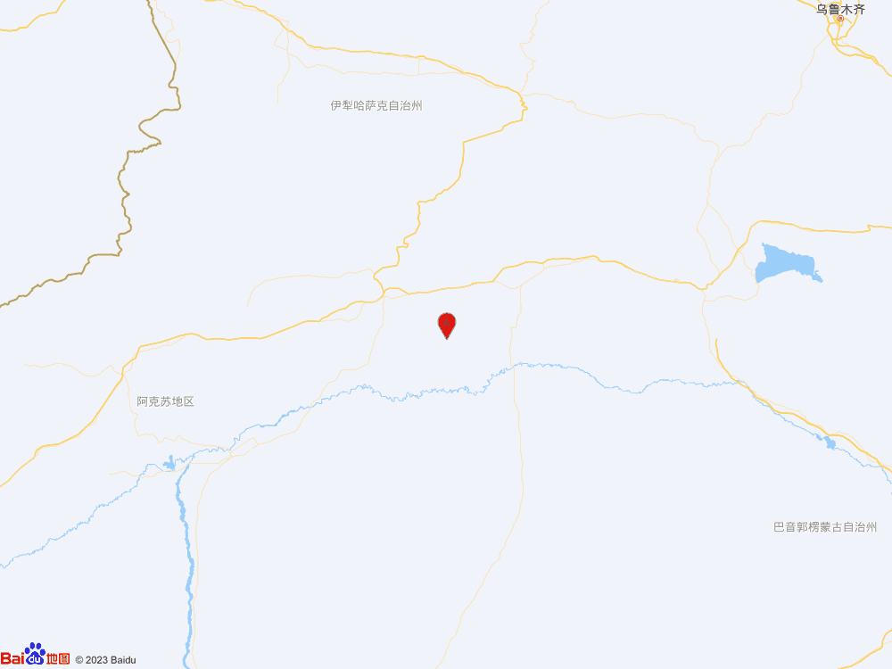 新疆阿克蘇地區(qū)庫車市發(fā)生3.2級地震