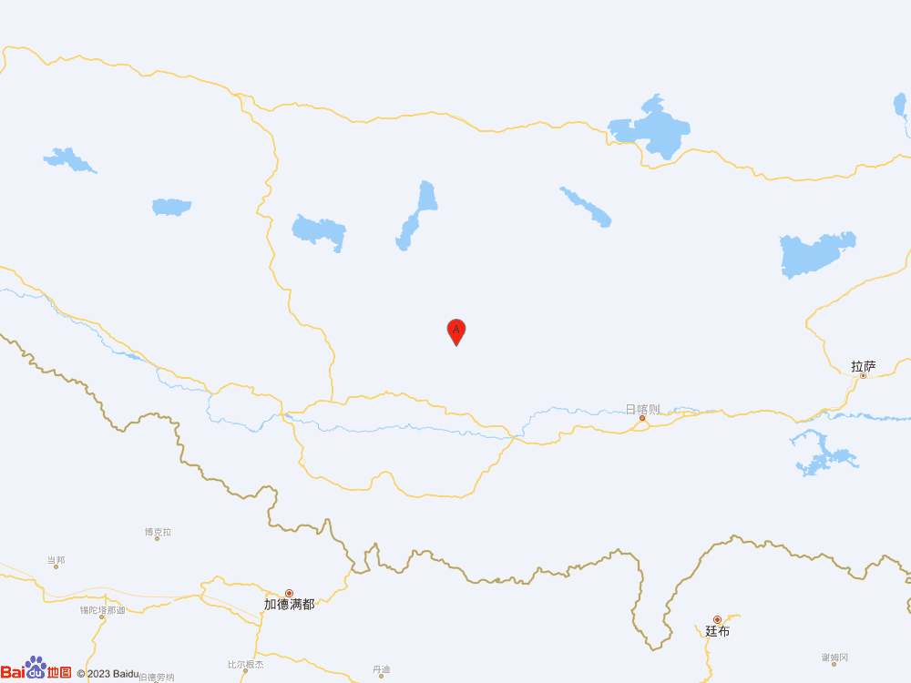 西藏日喀則市昂仁縣發生3.1級地震