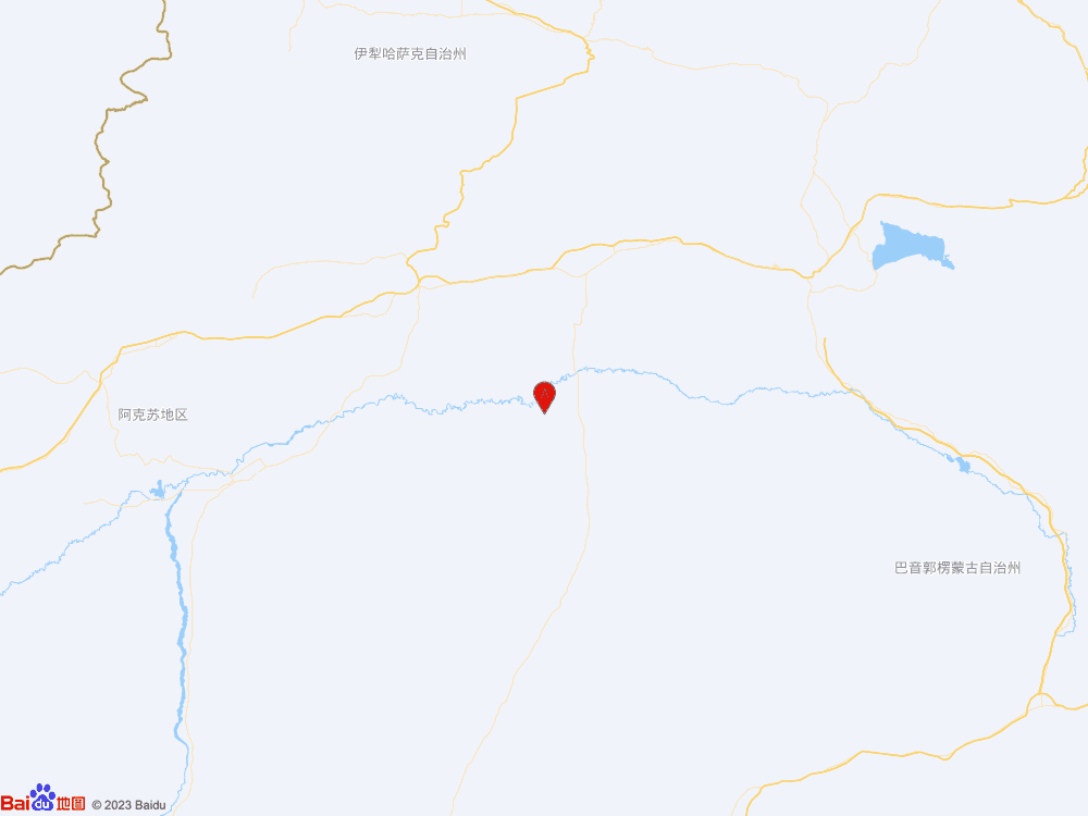 新疆阿克蘇地區庫車市發生3.4級地震