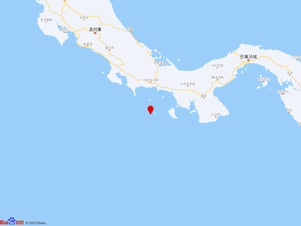 巴拿馬以南發生5.8級地震