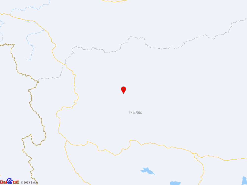 西藏阿里地區日土縣發生3.8級地震