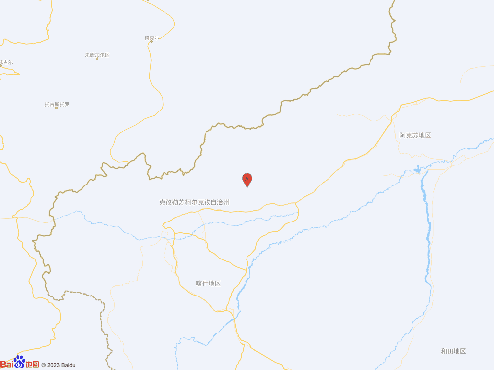 新疆克孜勒蘇州阿圖什市（北緯40.20度，東經77.53度）發生3.8級地震
