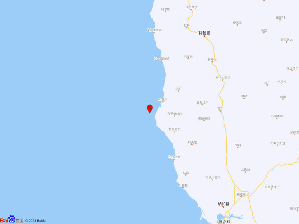 美國加利福尼亞州北部沿岸近海發生7.3級地震