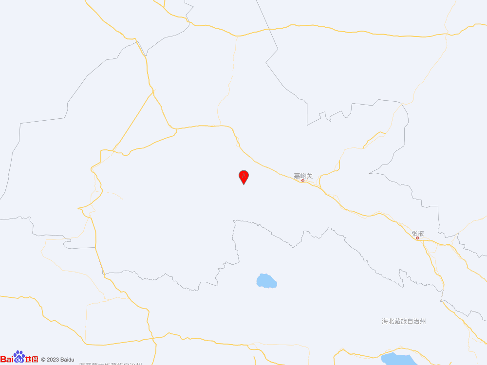 甘肅酒泉市肅北縣發生3.4級地震