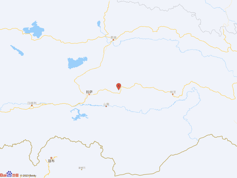 西藏拉薩市墨竹工卡縣（北緯29.84度，東經92.26度）發生3.7級地震