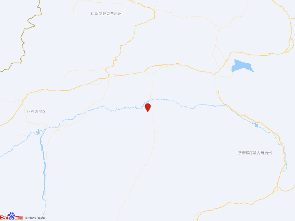 新疆巴音郭楞州尉犁縣發(fā)生4.4級(jí)地震