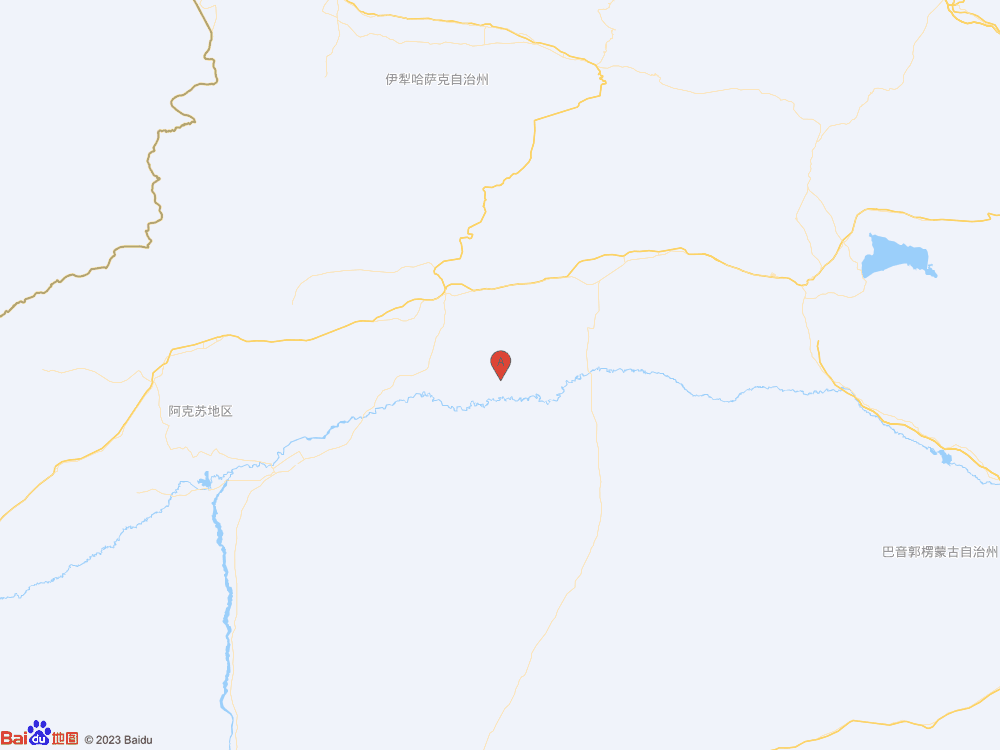 新疆阿克蘇地區庫車市（北緯41.16度，東經83.42度）發生3.1級地震