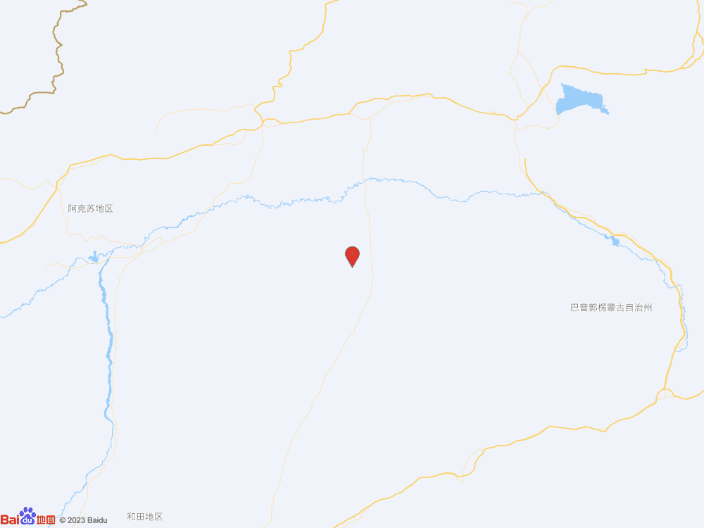 新疆巴音郭楞州尉犁縣發(fā)生3.0級(jí)地震